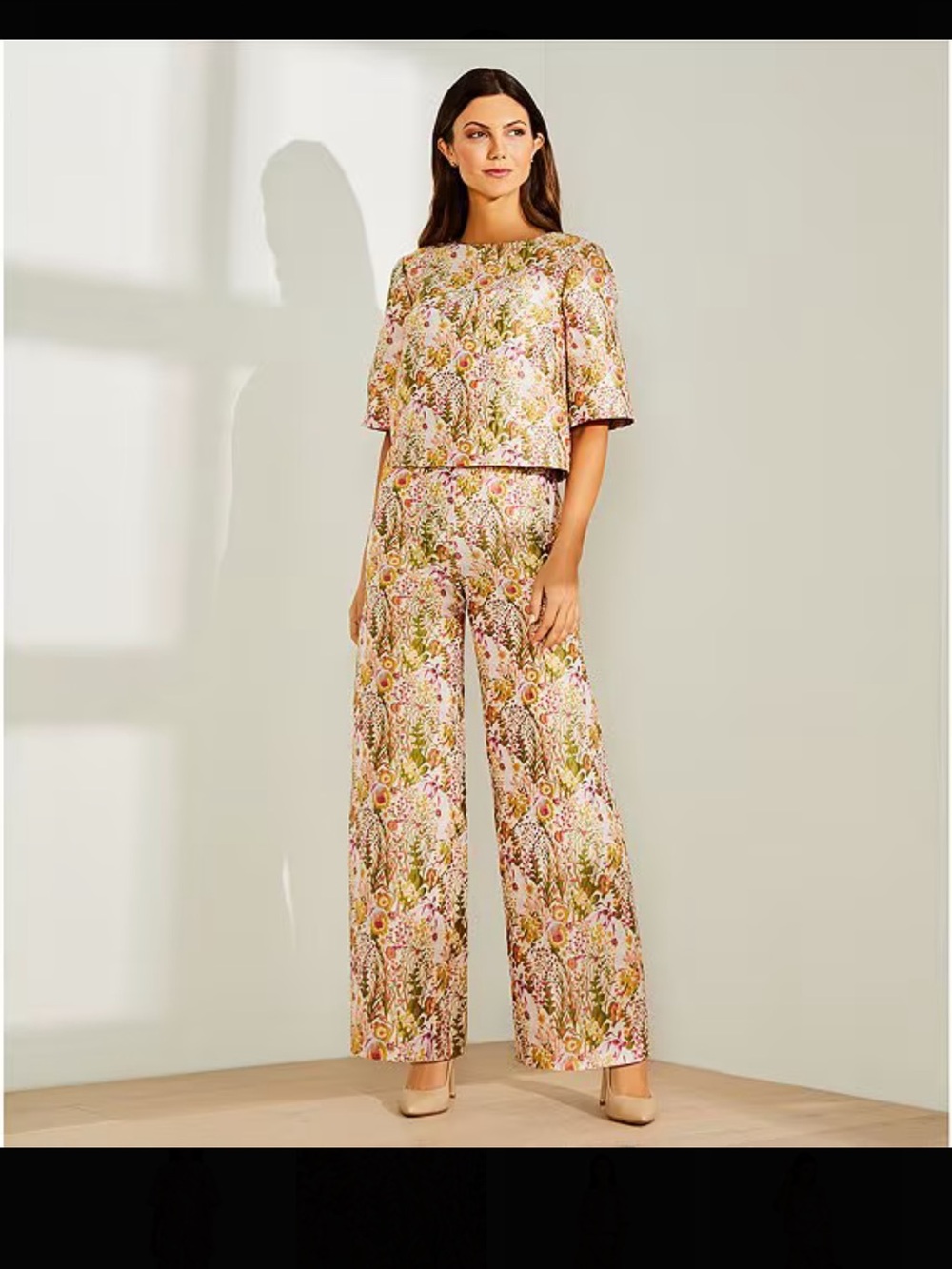Preston & York Floral Wide-Leg  Coordinating Set NEW WITH TAGS NEVET WOR